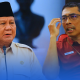 Presiden Prabowo dan Peneliti kebijakan publik IDP-LP, Riko Noviantoro.