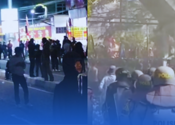 Pagar Dibobol, Batu Dilempar, Ribuan Warga Ganyang Kenaikan PBB-P2 di Bone!