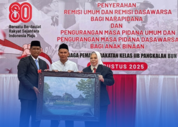 512 Warga Binaan Lapas Pangkalan Bun Dapat Remisi di HUT RI ke-80