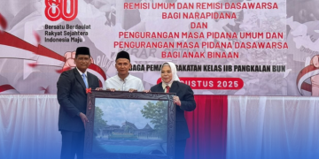 512 Warga Binaan Lapas Pangkalan Bun Dapat Remisi di HUT RI ke-80