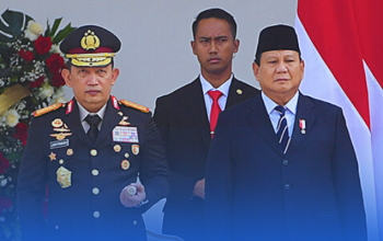 apolri Jenderal Listyo Sigit Prabowo bersama Presiden Prabowo Subianto.