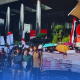Sentral Gerakan Mahasiswa (SERAGAM) menggelar aksi di depan Gedung KPK.