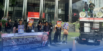 Aksi HMI MPO Jakarta Raya depan KPK RI