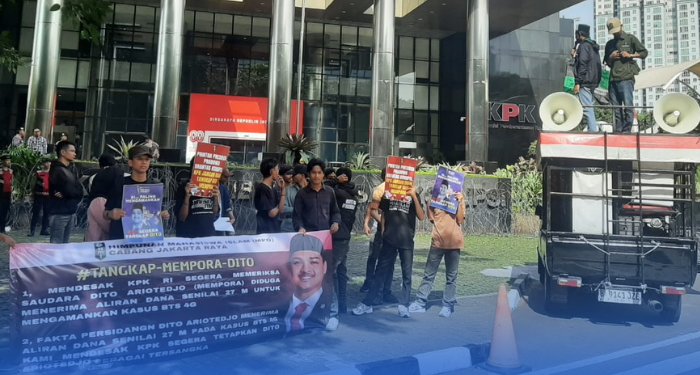 Aksi HMI MPO Jakarta Raya depan KPK RI