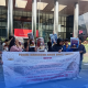 Forum Mahasiswa Hukum Bursel-Jakarta kembali turun ke jalan di depan Gedung Merah Putih KPK, Jakarta