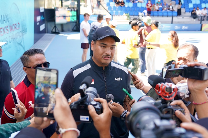 Menteri Pemuda dan Olahraga Republik Indonesia (Menpora RI) Dito Ariotedjo mengungkapkan kebahagiaannya karena Indonesia kini memiliki venue olahraga raket berstandar internasional di kawasan wisata ITDC Nusa Dua, Kabupaten Badung, Bali.(foto:Gilang/kemenpora.go.id)