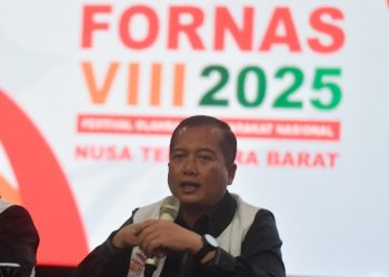 Wakil Presiden Republik Indonesia, Gibran Rakabuming Raka direncanakan akan hadir saat penutupan Festival Olahraga Masyarakat Nasional (FORNAS)VIII Nusa Tenggara Barat (NTB) 2025 di Eks Bandara Selaparang, Mataram pada Jumat (1/8) besok.(foto:bagus/kemenpora.go.id)