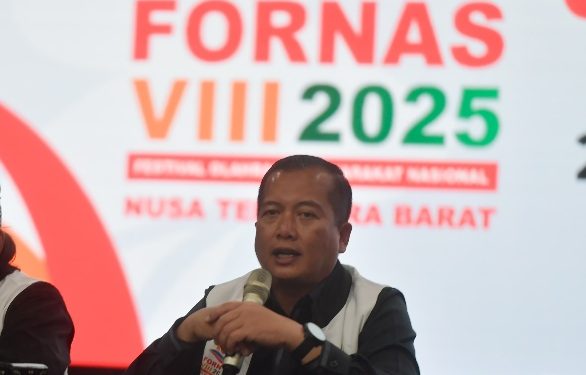 Wakil Presiden Republik Indonesia, Gibran Rakabuming Raka direncanakan akan hadir saat penutupan Festival Olahraga Masyarakat Nasional (FORNAS)VIII Nusa Tenggara Barat (NTB) 2025 di Eks Bandara Selaparang, Mataram pada Jumat (1/8) besok.(foto:bagus/kemenpora.go.id)