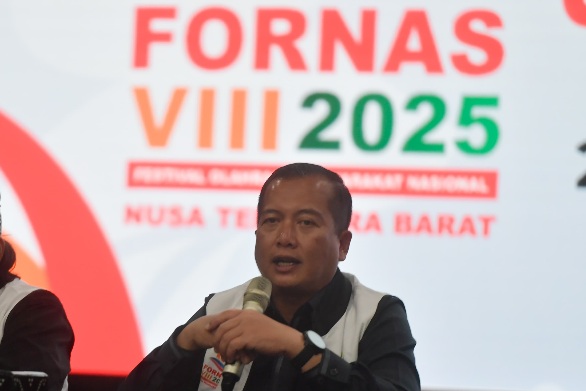 Wakil Presiden Republik Indonesia, Gibran Rakabuming Raka direncanakan akan hadir saat penutupan Festival Olahraga Masyarakat Nasional (FORNAS)VIII Nusa Tenggara Barat (NTB) 2025 di Eks Bandara Selaparang, Mataram pada Jumat (1/8) besok.(foto:bagus/kemenpora.go.id)