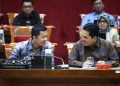 Wakil Menteri Pemuda dan Olahraga (Wamenpora) RI Taufik Hidayat mewakili Menpora Dito Ariotedjo menghadiri Rapat Kerja (Raker) secara berurutan dengan Komisi XIII di Gedung Nusantara II dan Komisi X DPR RI di Gedung Nusantara I, Jalan Gatot Subroto, Senayan, Jakarta Pusat, Selasa (26/8) pagi.(foto:raiky/kemenpora.go.id)