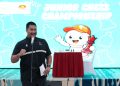 Menteri Pemuda dan Olahraga Republik Indonesia (Menpora RI) Dito Ariotedjo secara resmi membuka Kejuaraan Catur Junior Piala Purnomo Yusgiantoro ke-6 Tahun 2025 di Gedung Serba Guna Gelora Bung Karno (GBK), Senayan, Jakarta, Sabtu (30/8).(foto:Herry/kemenpora.go.id)