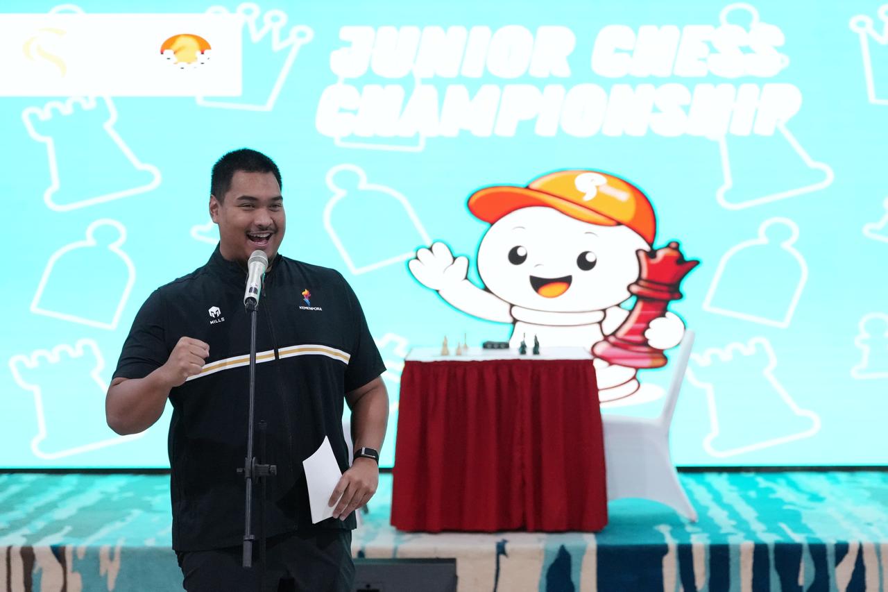 Menteri Pemuda dan Olahraga Republik Indonesia (Menpora RI) Dito Ariotedjo secara resmi membuka Kejuaraan Catur Junior Piala Purnomo Yusgiantoro ke-6 Tahun 2025 di Gedung Serba Guna Gelora Bung Karno (GBK), Senayan, Jakarta, Sabtu (30/8).(foto:Herry/kemenpora.go.id)