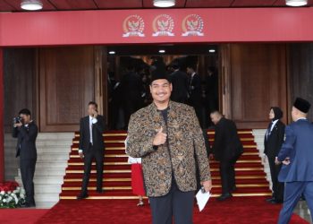 Menteri Pemuda dan Olahraga Republik Indonesia (Menpora RI) Dito Aritedjo hari Jumat (15/08) pagi menghadiri Sidang Tahunan MPR RI dan Sidang Bersama DPR RI dan DPD RI di Gedung Nusantara MPR/DPR RI, Jakarta. (foto:dokparlemen.id