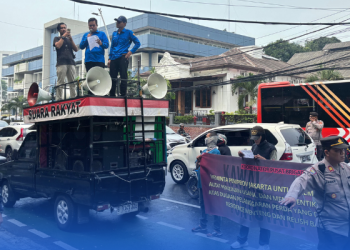 Brigade PII Demo di Fraser Residence Menteng