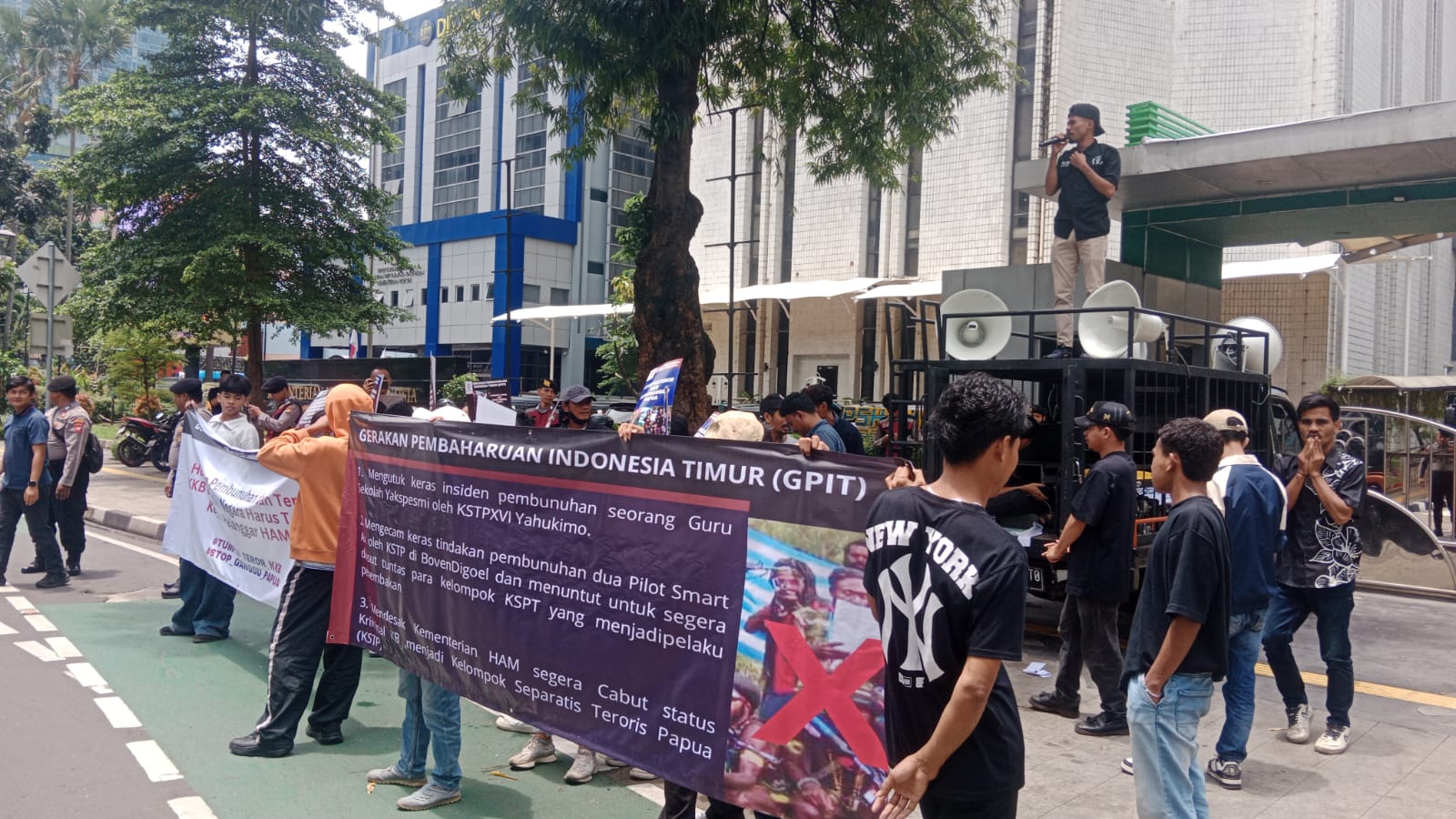 GPIT Gelar Aksi Damai Desak Negara Hentikan Kekerasan Bersenjata di Papua dan Tetapkan KSTP